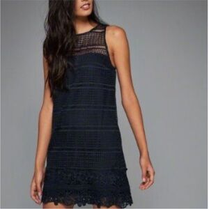 Abercrombie & Fitch Navy Lace Mini Dress